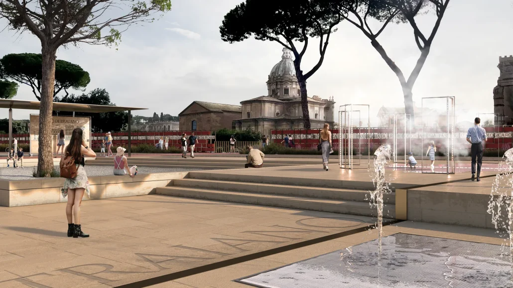 Interventi necessari a trasformare e a incrementare la fruizione dell’area di via Fori Imperiali a Roma per la Nuova Passeggiata Archeologica.